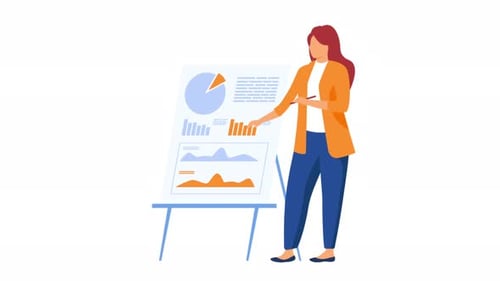 The Woman Explaining Background 4K