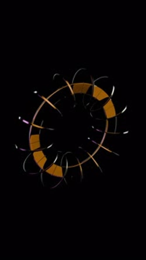 Abstract Scene Glass Refractions 3D Loop