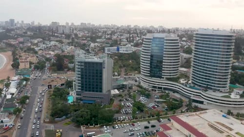 Mozambique Maputo Traveling in drone 4K footage