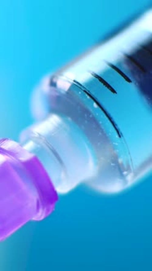 Medical Injection with Syringe and Needle