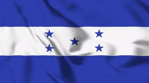 Realistic Waving Honduras Flag Animation
