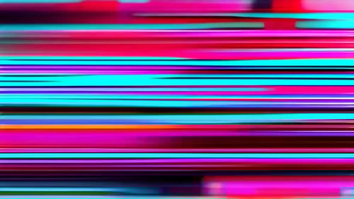Dynamic Abstract Glitch Horizontal Lines Background Animation