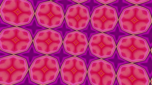 Vibrant Abstract Kaleidoscope Pattern Motion Background