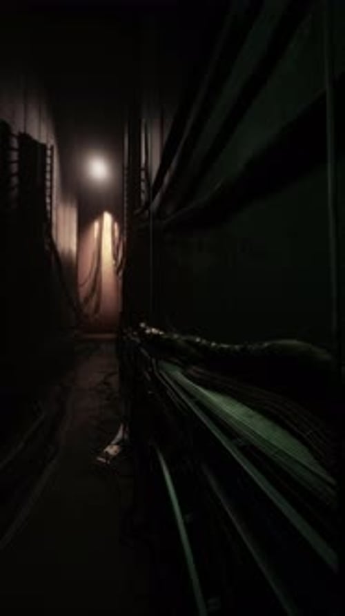 Dark Hallway With Light at End