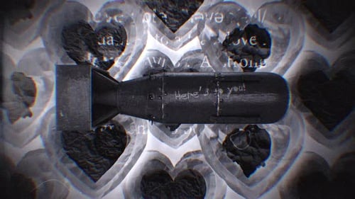 Love Hearts & Atom Bomb Looping Background