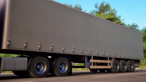 Truck On Road, Freight Transportation, Mode Of Transport, Transportation, Truck
