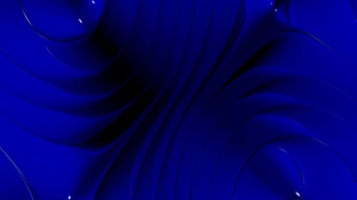 Abstract Blue Fluid Waves Seamless Looping Motion Background