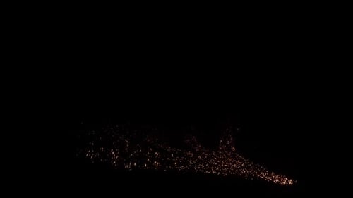 Golden Glitter Particle Trail Reveal