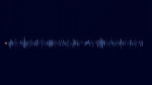 HUD Element Audio Spectrum Sound Wave Player