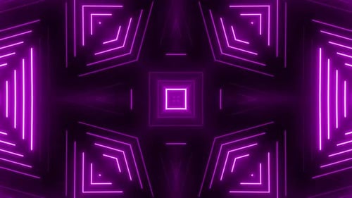 Dynamische lila Neonlichter schaffen einen modernen geometrischen Hintergrund