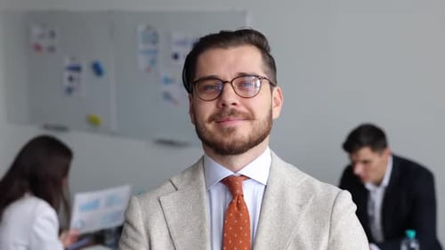 Business People Discussing Over New Business Project in Office