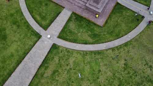 Mitad del Mundo.Equator line. Ecuador, Quito.