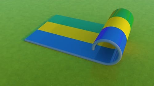 Modern 3D Flag Unrolling Reveal Animation