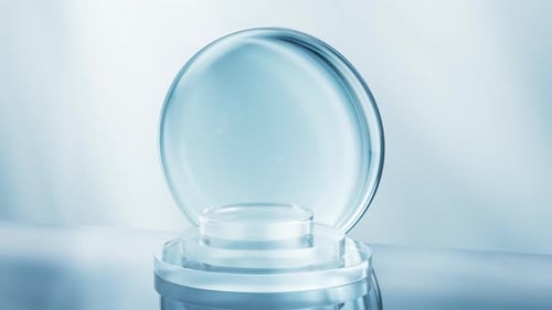 Transparenter Glasbühnenhintergrund