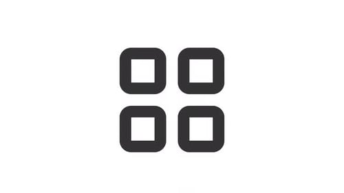 Animiertes Bento-Menüzeilen-UI-Symbol