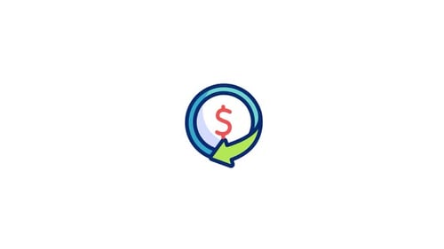 Animated Business Money Return Cycle Icon