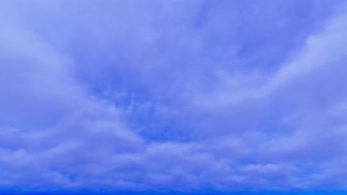 Time Lapse of Blue Sky with Moving Clouds