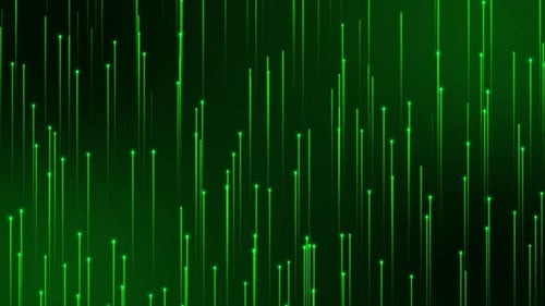 Abstract Moving Lines Background Green Loop V4