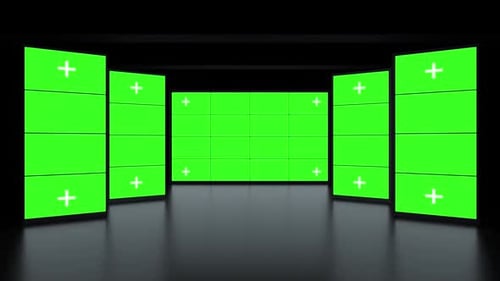 Green Screen Digital Display Wall
