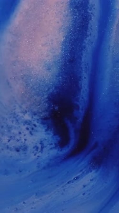 Abstract Blue Swirls and Glittery Texture