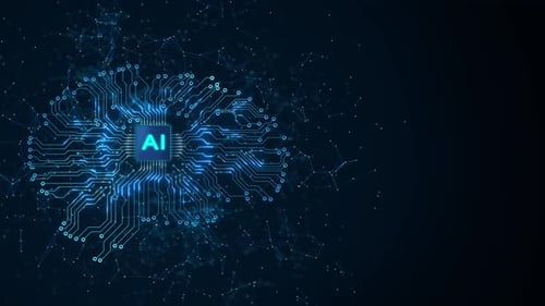 Ai Artificial Intelligence Brain Animation and Data Mining Futuristic Cyber Innovation Automation