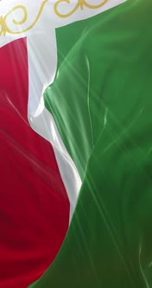 Tajikistan Flag Waving Realistic Seamless Loop