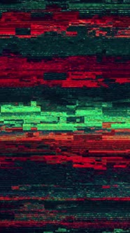 Digital Glitch Vertical Background Seamless Loop