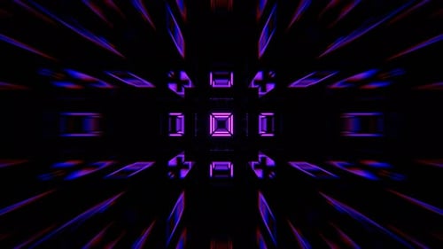 Light Green And Purple Fast Stream Of Neon Squares Strobe Lights Flashing Background Vj Loop In 4K