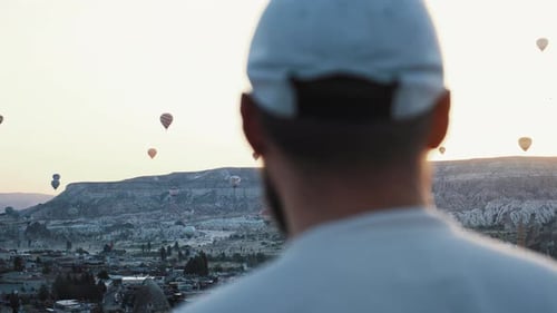 Hot Air Balloons Soaring Over Cappadocia at Sunrise