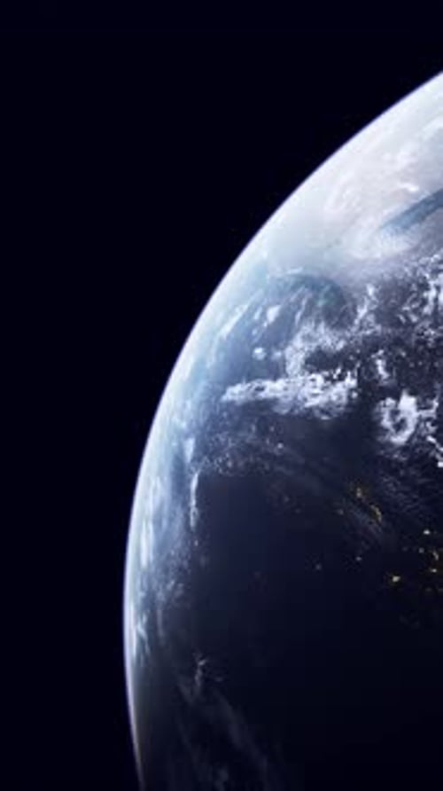 Earth Seen From Space at Night