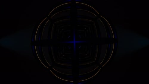 Pulsating Neon Glows Dance in a Dynamic Disco VJ Loop