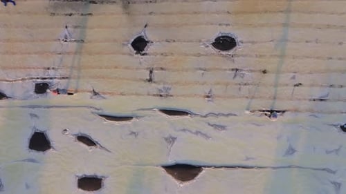 Aerial perspective of sea salt production in Thailand's villages