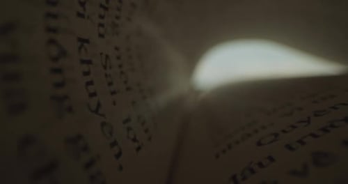 Abstract Shot of Book Pages