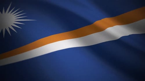 Marshall Islands Flag Cloth Simulation – Motion Graphics