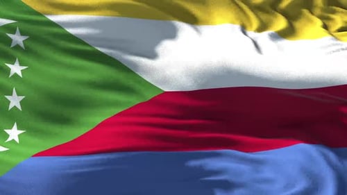 Realistic Waving Flag Seamless Loop