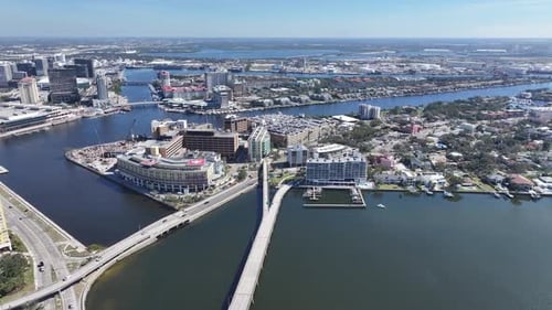 Tampa Skyline At Tampa In Florida United States.