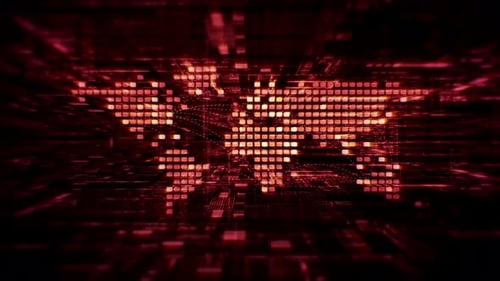 Futuristic Global AI Network Simulation 02