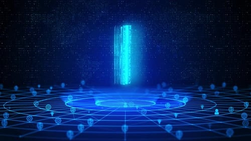 IoT Text Future Digital Technology Ai Cyber Space Histórico de aprendizagem profunda