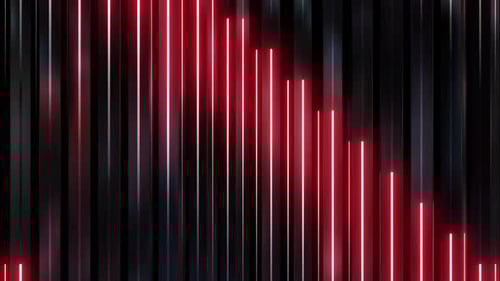 Dynamic Red Neon Vertical Lines Abstract Background