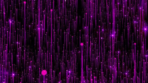 Violette Partikel heben den Bühnenanimationshintergrund auf