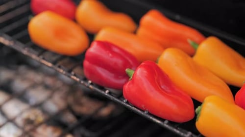 Grilled Sweet Peppers with Delicious Sardine Fish