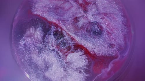 Ink Spatter Bubbles Background Paint Neon Light