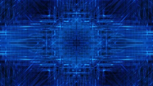 Abstract Fast Blue Neon Technology Stripes Vj Loop Animation Background