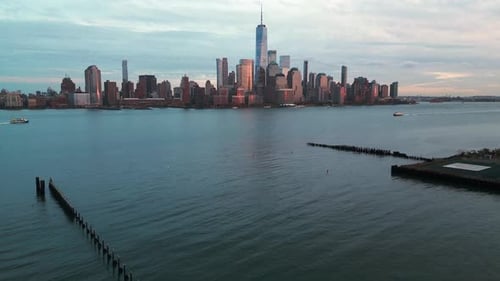 New York Skyline Landmarks Skyscrapers Travel to America New York USA View of Manhattan in New York