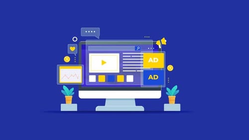 Digital Marketing and Online Advertising Flat Design Animation
