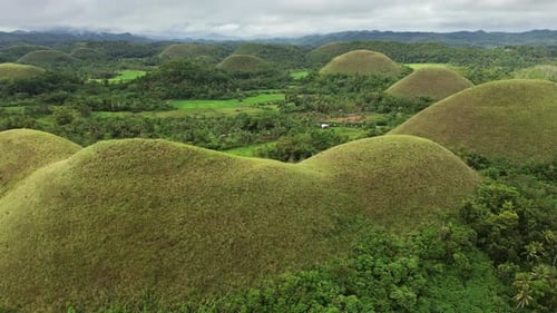 Chocolate Hills on Bohol Island Philippines