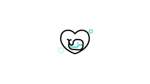 Animiertes Wal-Symbol