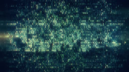 Abstract Glitch Digital Noise Background Animation