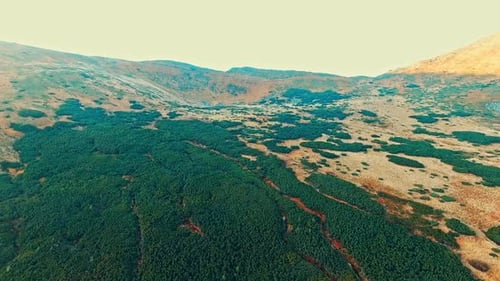 Aerial View of Autumnal Lands