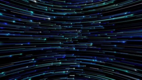 Trajectory Lines Moving Around the Camera